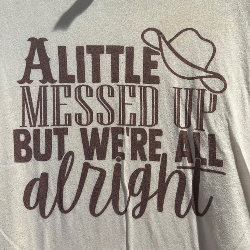 Tshirt with music lyrics